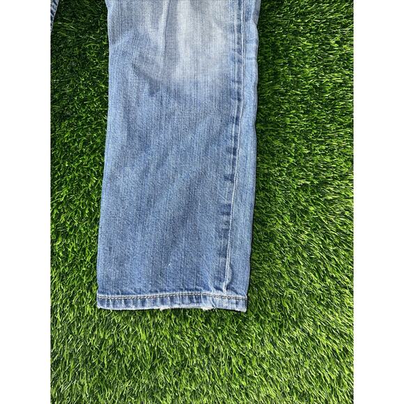 FOSSIL Women’s 29 Slim Boyfriend Jean Cut Blue Denim Jeans Stretch Low Rise - Picture 6 of 7